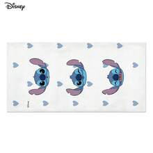Miniso 迪士尼史迪奇沙滩巾 - 可爱的史迪奇脸和蓝色爱心印花柔软毛巾，适合泳池、沙滩和夏季度假 - A - 查看 9