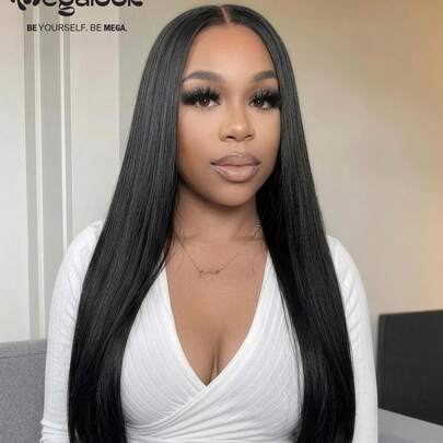 MEGALOOK 6x6 Lace Front Wig, 12-26 Inches Pre-Cut Pre-Bleached Transparent Lace Hairline, 12 Inch Short Wavy Wig - No Glue Needed, Comfortable Natural Hairline For Beginners, Suitable For Daily, Party, Cosplay, School, Holiday, Christmas, Halloween, Wedding, Date, Easter, Women