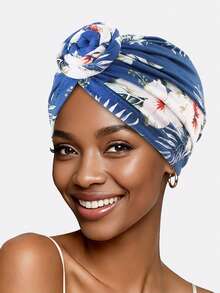 1 chiếc mũ turban kiểu xoắn ốc mới dành cho nữ, màu đen, kiểu mũ châu Phi, thích hợp sử dụng hàng ngày. - Nhiều màu - Xem 8