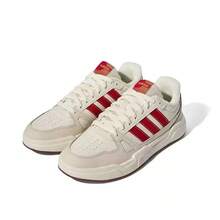 Adidas THỂ THAO Giày thể thao cổ thấp mới dành cho nam và nữ - Trắng/Mơ/Đỏ - Xem 6