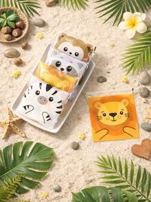 100pcs Jungle Animal Gift Bags, Self-Seal Bags, Birthday Party Favor Bags, Jungle Animal Party Treat Bags, Jungle Theme Party Favor Packaging, Baby Shower Candy Bags, Wild Party Supplies, Gender Reveal Decorations, Baking Cookie Bags, Jungle Animal Home Decor, Room Decorations, Jungle Animal Birthday Decorations, Jungle Animal Gifts, Birthday Presents, Party Favors - Jungle Animals - View 11