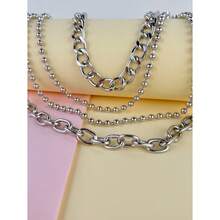 1pc Hip Hop Punk Metal Multi Layer Waist Chain Dress Up Accessories Hip Hop Multi Functional Men's And Women's Pants Chain Suitable For Daily Wearing And Fashion Matching Summer, School Fall, Autumn, Halloween - Bạc - Xem 5