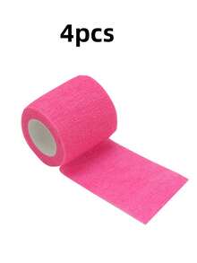 1/3/4 Pieces Self-Adhesive Bandage, Good Breathability, Elastic Sports Self-Adhesive Tape - Pink - View 10