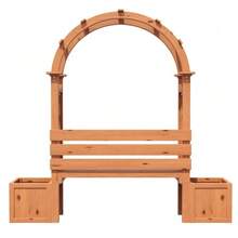 Flowerpots, Planters With Trellises For Climbing Plants, Spacious Flowerpots, Planters, Planters With Trellises And Seating For Garden, Patio And Terrace. - 自然色 - 查看 9