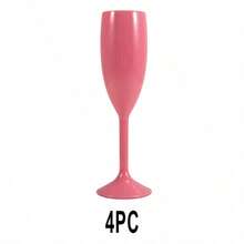 5.4oz Acrylic Champagne Glasses, Shatterproof Cocktail Cups For Bar, Reusable Vintage Champagne Flutes With Handles, Christmas & Birthday Gift - View 15