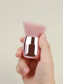 1支大号柔软弧形化妆刷，粉色刷柄，高端卡布奇诺色，适用于液体、膏状和无瑕粉底液，可用于妆前打底、晕染和遮瑕。 - 彩色 - 查看 9