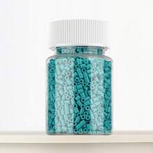 2,6 mm Perles de fusion Sundymot, série de couleurs bleues, emballées individuellement, 2000 pièces+ avec bouteille de rangement, anti-déversement, fournitures artisanales pour fabrication de bijoux, pendentifs, porte-clés, cadeaux pour remise des diplômes, rentrée scolaire, Noël, fête, anniversaire, kit de recharge de perles de fusion multicolores de 2,6 mm - Perles puzzle de 2,6 mm - Voir 28
