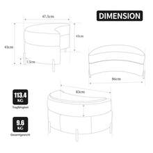 Storage Benches - White - View 8