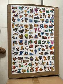 100 piezas Colección de personajes de anime Pegatinas de graffiti, pegatinas decorativas lindas para botellas de agua, teléfonos, portátiles, refrigeradores, maletas, cuadernos, personajes de dibujos animados que incluyen Stitch, Sirena, - Unitalla - Ver 9