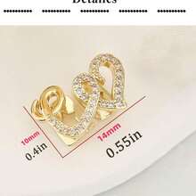 1 Set Unisex Gold Tooth Grillz, Hip Hop Everyday Street Party Teeth Jewelry Accessories - Gold - View 7