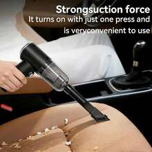 YAIUZGOO Car Vacuum Cleaner Cordless Cleaner Handheld Dust Blower Mini Vacuum Cleaner For Home And Car Use Super Strong Suction Can Be Used For Home Computers To Clean Car Interior Gaps 1800mAh - A - View 3