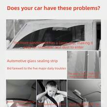 1pc T-Shape Waterproof Rubber Stripe Sealant Tape, 100cm, Durable ABS Car Waterproof Sealant, Suitable For Sunroof And Rear Windshield, Compatible With Multiple Vehicle Models, T-Shape Car Sealing Strip For Front/Rear Windshield, Sunroof, Noise Insulation, Dust-Proof, Waterproof - Classic - View 6