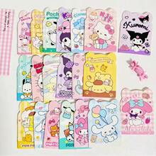 Bộ 20 cuốn sổ tay họa tiết hoạt hình dễ thương Sanrio Kitty, Kurumi Melody và các nhân vật khác, màu Macaron và màu tối, sổ ghi nhớ, sổ bài tập, văn phòng phẩm hình hoạt hình, thích hợp làm quà tặng ở trường và ở nhà, quà tặng trò chơi Bingo, quà nhỏ (mẫu ngẫu nhiên) - Nhiều màu - Xem 1