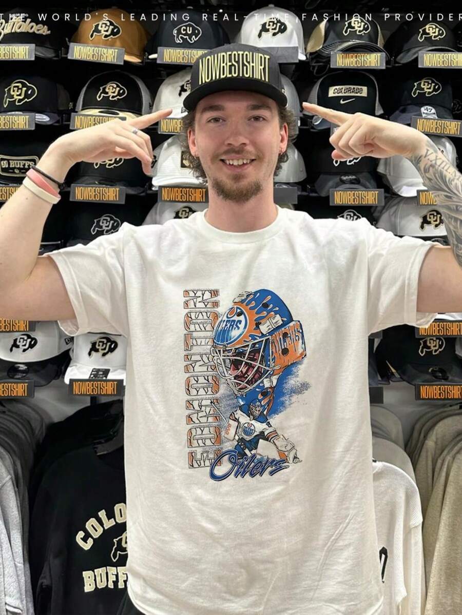 Edmonton Oilers X Octobers Very Own OVO Vintage Shirt T-Shirt - White - View 1