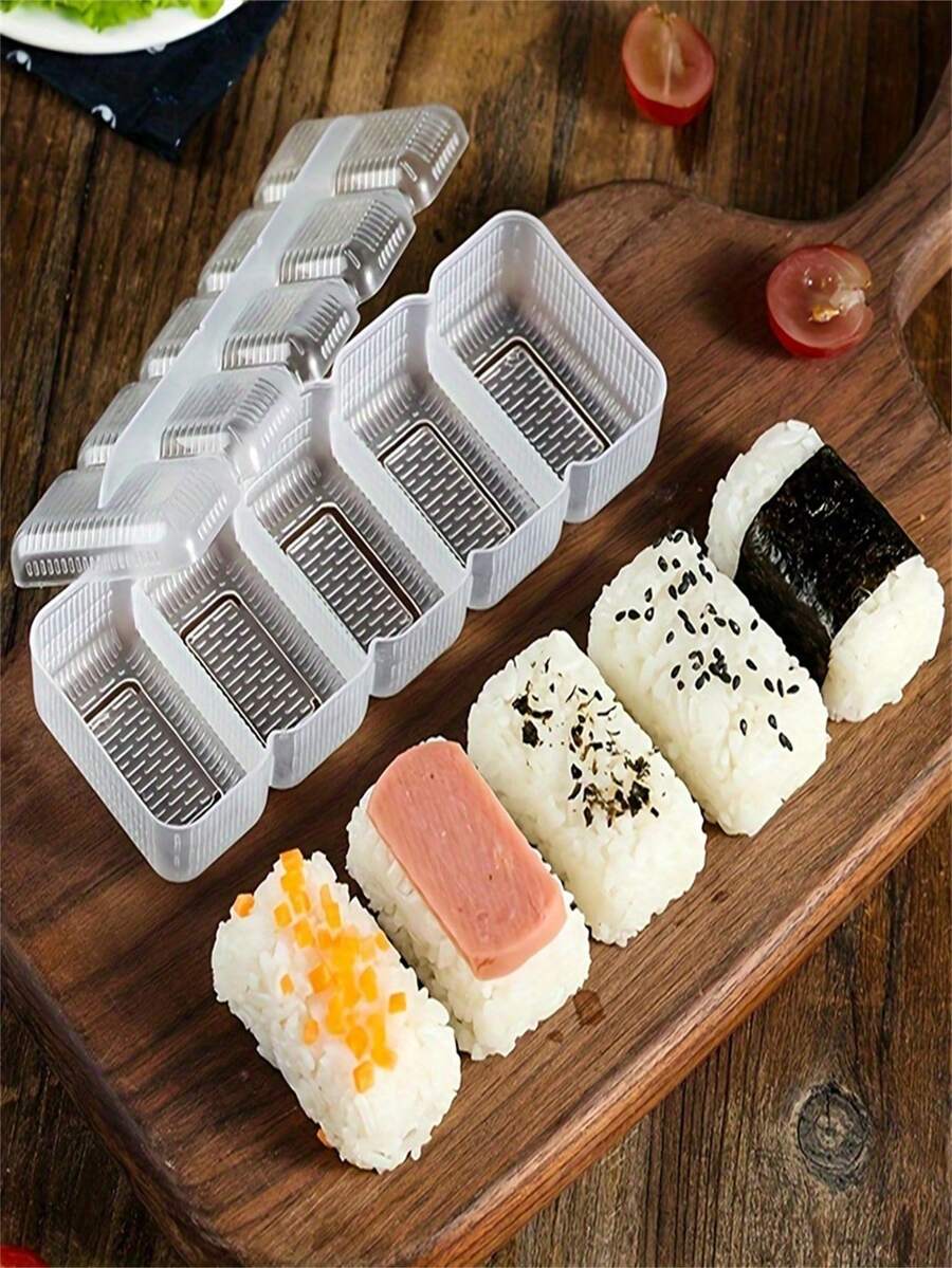 1/3 cái, Khuôn làm sushi hình tàu chiến, Dụng cụ nấu ăn, Khuôn bento trong suốt, Chất liệu PP gia dụng, Hộp cơm cuộn rong biển, Dụng cụ làm sushi viên nhỏ bằng tay, Dụng cụ làm món ăn Nhật Bản