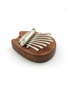 1pc Kalimba Thumb Piano, Wooden Mini Portable Piano, Suitable For Music Lovers, Portable Musical Instrument Pendant, Suitable For 14 Years Old And Above, No Power Source Required, Home Entertainment Item, Party, Birthday, Holiday Gift - Multicolor - View 13