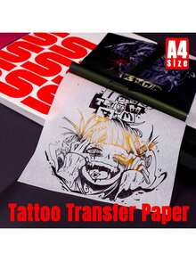100pcs/20pcs Optional Size Tattoo Transfer Paper, Tattoo Template Transfer Paper, Copy Paper, Thermal Paper, 4-Layer A4 Size Instant Rendering Accurate Shaping No Blurring, Suitable For Various Creative Patterns, Applicable To Most Transfer Printers, Tattoo Transfer Machine Accessories, Essential For Tattoo Artists To Create High-Quality Tattoos, Gift - View 6