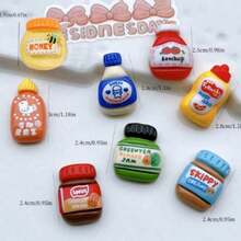 8pcs Cute Cartoon Food Fridge Magnets, Decorative Stickers For Refrigerator, Office, Whiteboard, Storage Cabinet, Kitchen, Home Decor, Gifts - Multicolor - View 5