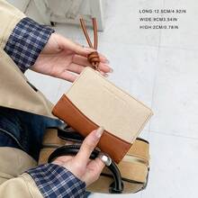 Dompet Lipat Minimalis dengan Tali Gantungan - Dompet Wanita Gaya Korea Populer, Dapat Dilipat, Aneka Warna, Estetika Mewah, Cocok untuk Pelajar - MultiWarna - View 6