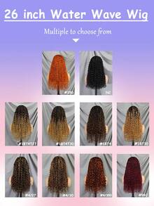 180% 密度 26 英寸 13x4 蜜金色水波纹蕾丝前假发，真人发丝；13x4 高光渐变卷发蕾丝前假发，真人发丝；14x3 即戴即用免胶深波纹蕾丝假发，真人发丝，采用混合金色水波纹造型，搭配 13x4 透明蕾丝前片。这款湿润波浪假发密度高达 180%，融合了金色和棕色色调，风格优雅，适合日常佩戴。 - 彩色 - 查看 10