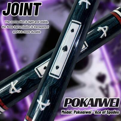 20oz 1/2 Carbon Fiber Snooker/Pool Cue, Perkowitz Maple A-Joint, Carbon Fiber Resistant To Deformation, Black Technology Carbon Fiber Snooker/Pool Cue, Suitable For And 9-Ball Tables, Gift For Billiard Enthusiasts