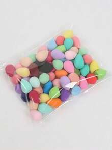 Mini Makeup Sponge 10/20/30/50/100 Pcs, Foundation Blending Beauty Sponge, Flawless For Liquid, Cream, And Powder, Multi-Color Makeup Sponges, Latex-Free Dry And Wet Dual-Use Foundation Makeup Puff, Suitable For All Skin Types. - Multicolor - View 8