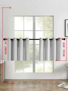 1pc/2pcs Linen Look Sheer Curtains Faux Linen Textured Semi Sheer Window Curtain Panels For Living Room Bedroom,Faux Linen Sheer Curtains Light Filtering Textured Linen Blended Curtain Drapes For Home Decor - Grey - View 47