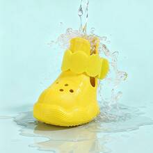 New Summer EVA Material Dog Shoes, Lightweight And Durable Pet Supplies, Dog Shoes, Clogs - Dép bít mũi cho thú cưng dùng được cả bốn mùa - Màu hồng [Bộ 4 đôi] - Xem 7