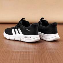 Adidas Giày thể thao chạy bộ SPORTSWEAR M unisex nhẹ, thoáng khí, kiểu dáng thường ngày - Đen và trắng - Xem 8