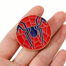1枚卡通胸针创意蜘蛛标志珐琅别针背包服装首饰金属徽章配饰礼品 - 均碼 - 查看 3