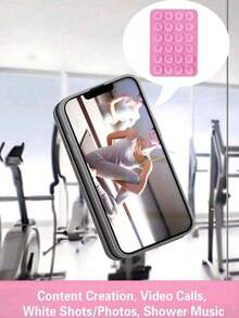 1 pieza Funda de teléfono con ventosa de silicona de doble cara, Soporte de teléfono con ventosa, Soporte de teléfono pegajoso Octobuddy, Adecuado para teléfonos, carteras, mini carteras y estuches de tarjetas de mujeres - Ver 7