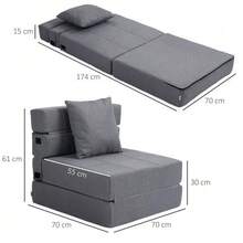 Recliner Slipcovers - 深灰色 - 查看 2