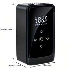 Air Compressor And Inflator Portable Tire Pump 140 PSI Car Air Pump, Digital Tire Inflator, Suitable For Cars/Motorcycles/Bicycles/Ball/Inflatable Mattresses, Road Trip Tool With LED Light, 1300mAh/DC12V.There Is A Link To Sell Only Storage Bags - Black 2 - View 9