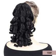 Synthetic 14Inch Claw Clip On Body Wave Ponytail Extension For Women Daily Party Use 6 Colors Heat Resistant Pony Tail Hairpiece - Multicolor - View 9