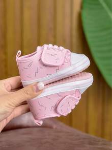 Zapatos de lona de suela blanda para bebés niñas, cómodos zapatos pre-caminantes para bebés de 0 a 1 año, para primavera/otoño - Rosa - Ver 6