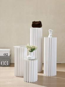 Foldable Paper Cylinder Column - Suitable For Wedding, Birthday, Holiday Celebrations Decor, Thickened Paper Roman Column Stage Decoration, Collapsible Paper Art Roman Column For Mall And Exhibition Hall - D - View 10