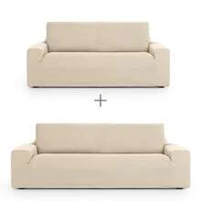 Kiva Universal And Versatile 3+2 Duo Sofa Cover, Various Colors Available – Easy To Fit Protective Sofa Cover For Backrest, Seat And Arms - 粗製濫造的尤利西斯 - 查看 3