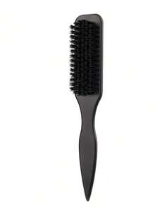 Pointed Sideburn Brush, Vintage Hair Pomade Brush Suitable For Men, Beard Brush, Smooth Back-Combing For Creating Sleek Ponytail, Bun And Baby Hairstyles - Edge Control - Brush With Wide Tail Comb,Travel,Party - Multicolor - View 13
