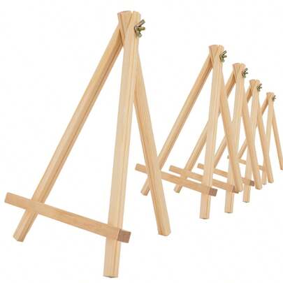 1 Giá Vẽ Mini Gấp Gọn Bằng Gỗ Tự Nhiên, Giá Rẻ, Dễ Mang Theo, Cất Giữ, Dùng Cho Bàn Làm Việc, Trưng Bày, Cửa Hàng, Chụp Ảnh, Bố cục, Bảng Phác Thảo, Giá Để Bàn, Lễ Hội Nghệ Thuật, Đa Năng