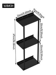 1 Giá Treo Khăn Không Cần Khoan - Giá Treo Khăn Tự Dính Có Kệ, Giá Treo Khăn Phòng Tắm, Có Thể Dán Lên Tường Phòng Tắm - màu đen - Xem 13