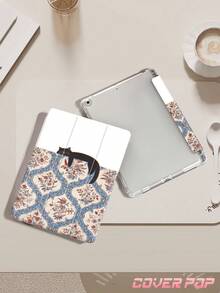 这款图案和黑色猫咪设计的平板电脑保护套，适用于 iPad Air 8 2026（11/13 英寸）、9.7/10.2/10.5/10.9/12.9 英寸 iPad Pro 11 英寸（第十代）、Galaxy Tab S6 Lite 10.4 英寸、Kindle Paperwhite 第十二代（2024 年款）、Kindle（第十一代，2022 年款），提供柔软防震保护，支持智能支架/自动唤醒/睡眠功能，是节日送礼的绝佳选择。 - 彩色 - 查看 4
