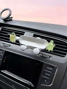 Giá đỡ điện thoại hình rùa dễ thương cho ô tô, giá đỡ điện thoại gắn khe gió hình rùa trong suốt, giá đỡ định vị. - con rùa - Xem 7