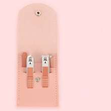 16pcs Manicure Nail Clipper Set, 14Cm/11Cm High-Grade Stainless Steel Nail Care Tools Kit, Includes Straight Nail File, Ear Spoon And Scissors, Modern Style Professional Travel Beauty Set - Multicolor - View 8