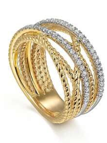 1 chiếc nhẫn đá Cubic Zirconia sang trọng, phù hợp cho nữ, lý tưởng cho đám cưới, lễ đính hôn, tiệc kỷ niệm, quà tặng ngày Valentine. - 1 # - Xem 8