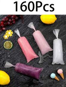 50/100/160/200 buah Kantong Es Lolipop 30cm*5.5cm, Kantong Cetakan Es Krim, Kantong Permen Plastik, Persegi Panjang Perekat Otomatis, Cocok Untuk Membuat Es Krim, Yogurt, Permen, Pesta, Perjalanan, Pernikahan, Ulang Tahun - MultiWarna - View 8
