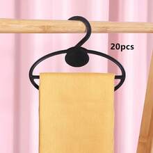 20 chiếc móc tròn treo khăn/thắt lưng/cà vạt, dụng cụ sắp xếp tủ quần áo tiết kiệm không gian. - Nhiều màu - Xem 9