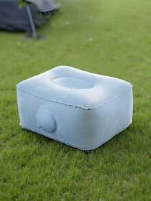 1/2pcs Inflatable Footrest, Inflatable Seat Cushion, Quick Press Inflatable Travel Footrest, No Air Pump Needed, Portable Foldable Footrest Suitable For Airplane, Concert, Camping, Fishing And Other Scenes - Multicolor - View 5