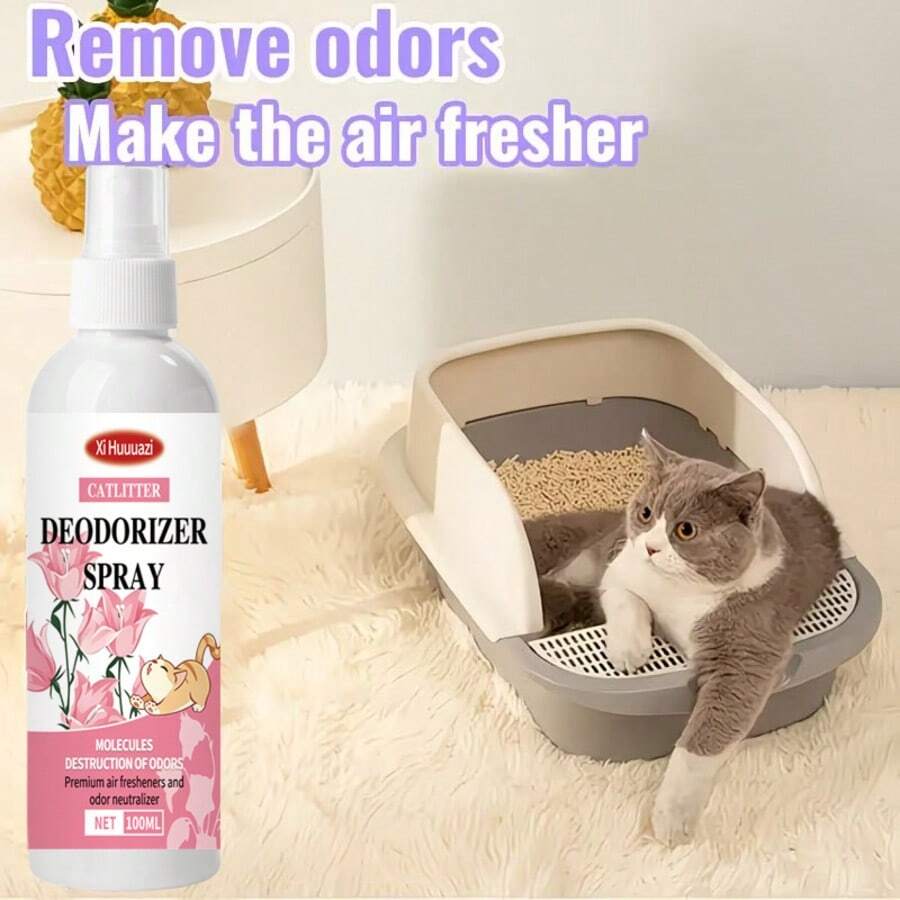 ShipmentPowerful Deodorizer - Multi-Purpose Odor Eliminator - Freshens Air - Pet- - Ideal For Litter Boxes, Kitchens, Cars, And Bathrooms - 100ml - View 1