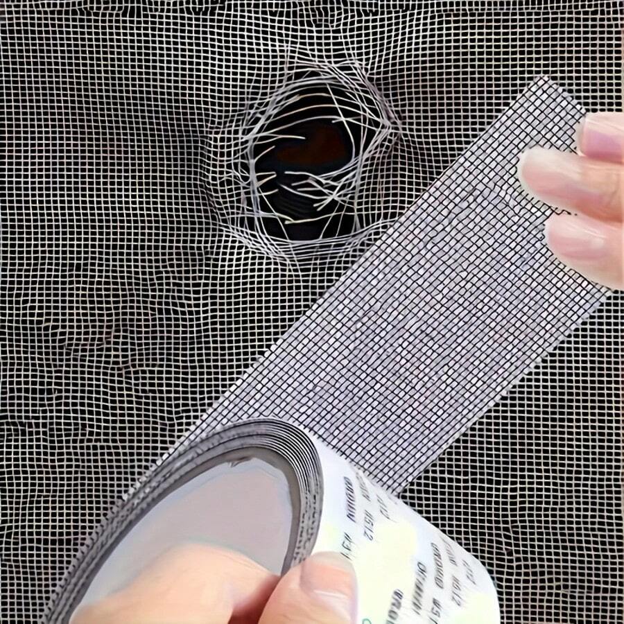 2 piezas Pegatinas de mosquitera para ventana sin instalación, mosquitera invisible tipo cortina, autoadhesiva y fácil de aplicar para uso doméstico
