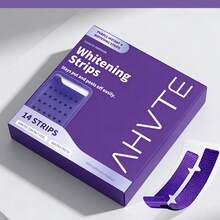 AHVTE 紫色牙齿美白贴，深层清洁牙齿，日常口腔护理，改善牙齿发黄，14 套/28 片 - 打條 - 查看 3